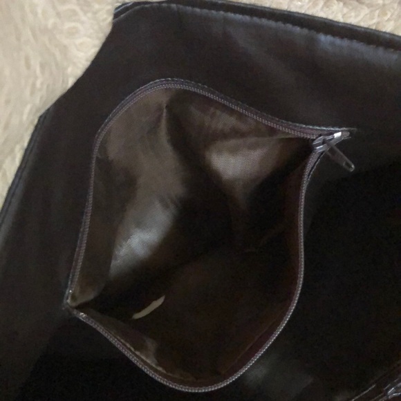 Vintage 1920’s Benelli Roma Leather ostrich stamped cross body adjustable bag - Picture 15 of 17